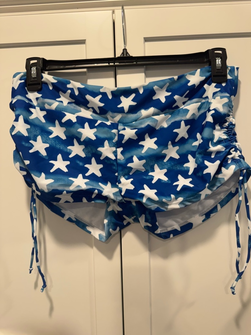Blue Star Print Women's Swim Shorts